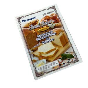 Panasonic Bread Bakery Machine SD-YD250 Instructions Recipes Manual Booklet ONLY